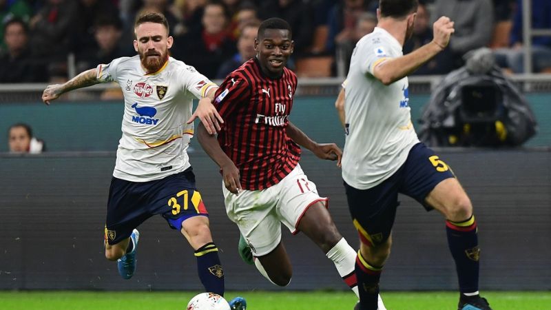 Bảng tỷ lệ kèo trận AC Milan vs Lecce
